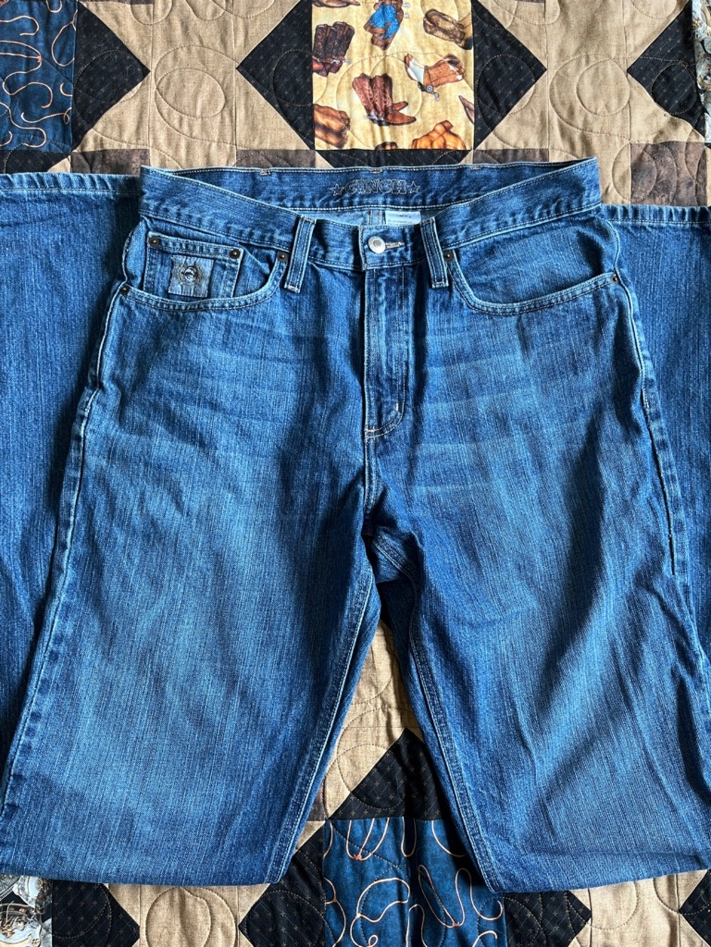 Cinch Men's Medium Blue Relaxed Jeans